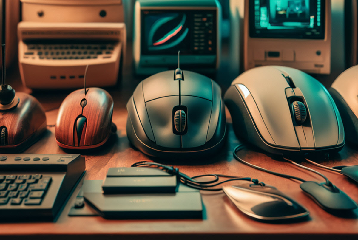 The History of the Computer Mouse - Yesterdays office